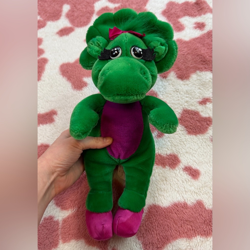 Vintage 1992 Barney Baby Bop Plush Stuffed Animal Toy